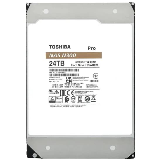 HD SATA3 24TB Toshiba N300 Pro Nas HDWG82EXZSTB
