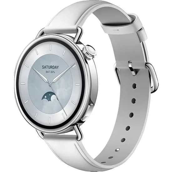 Xiaomi Reloj Smart Watch S4 Leather Strap BHR07VUGL White
