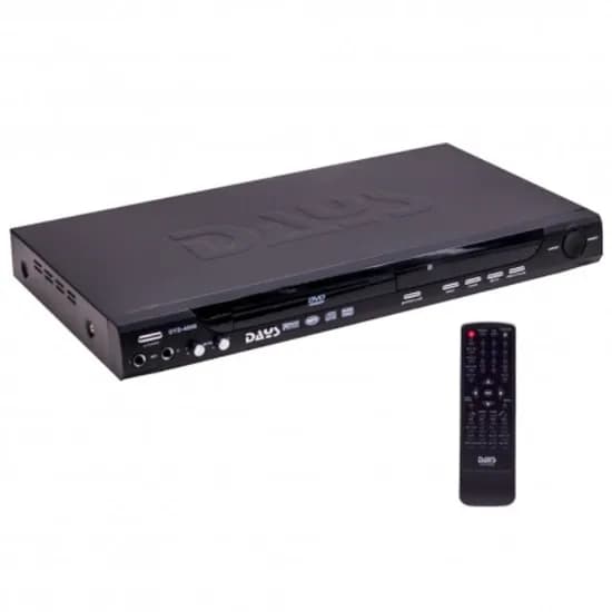 Reprodutor DVD de Mesa Days DYD-4000 / 2 Microfones / Controle Remoto - Preto