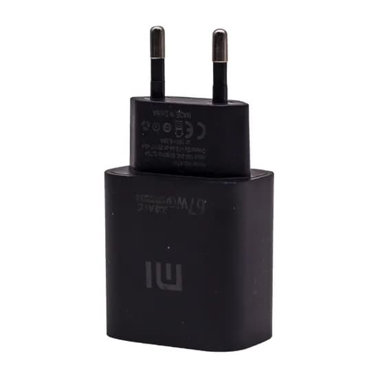 Carregador / Adaptador de Parede Xiaomi 67W USB-C / USB-A + Cabo USB-C / USB-C - Preto