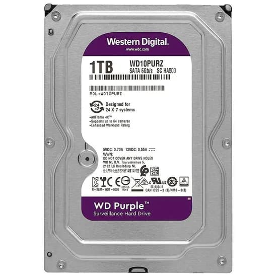 HD SATA3 1TB WD Roxo WD10PURZ