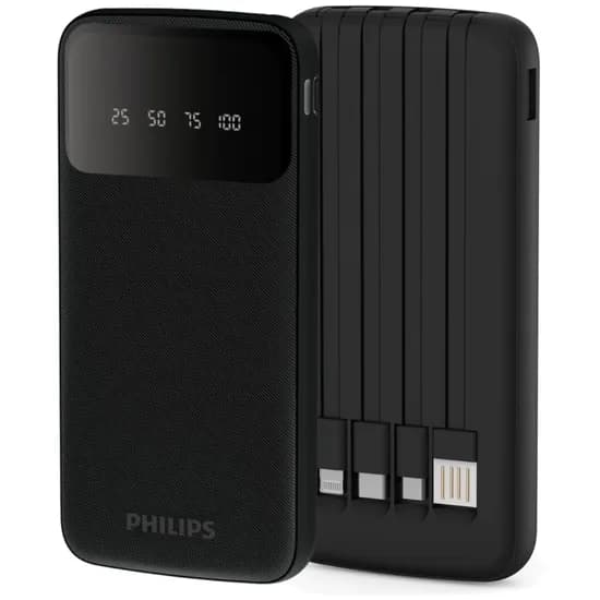 Carregador Wireless Philips DLP7710 10.000MAH - Black