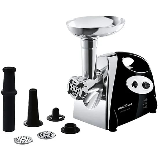 Moedor de Alimentos Britânia 350 Watts 127V ~ 60HZ - Preto/Prata