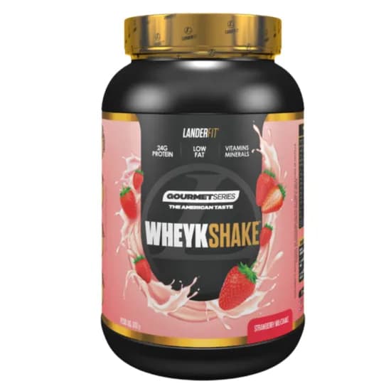 Landerfit Whey Protein Wheykshake Gourtmet Series 900G - Strawberry Milkshake