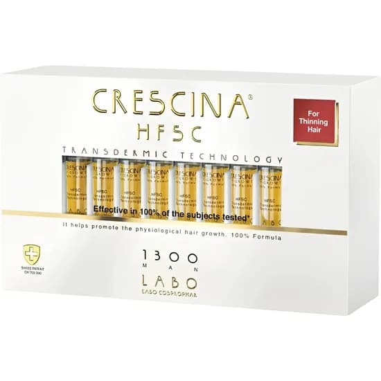 Tratamento Capilar Labo Cosprophar Crescina Re-Growth & Anti-Hair Loss HSFC-1300 Homem - 20 Ampolas