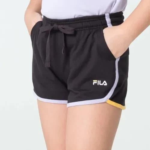 Short Infantil Fila Moda Acqua Black/Pastel