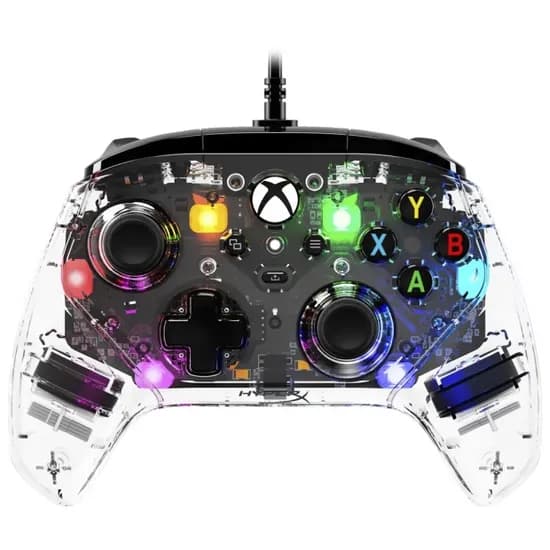Controle Hyperx Clutch Gladiate Xbox/USB Transpare 7D6H2AA Transparente