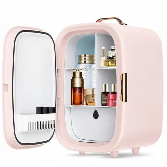 Refrigerador para Cosméticos L8-698-2 12L com Espelhos 12V/220V - Pink