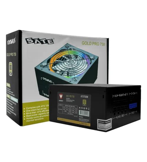 Fonte 750W ATX Satellite Gold Pro 750 80 Plus Gold Bivolt