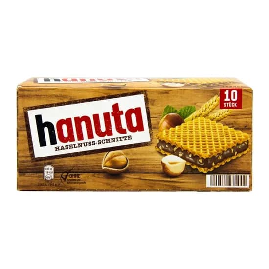 Biscoito Wafer Mini Hanuta Ferrero Caixa 242G