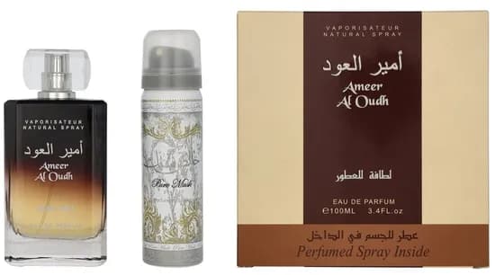 Perfume Lattafa Ameer Al Oudh Edp 100ML+Desodorante 50ML - Unissex