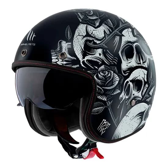 Capacete MT Helmets Le Mans 2 SV s Breakout B2 - Aberto - Tamanho XXL - com Óculos Interno - Matt