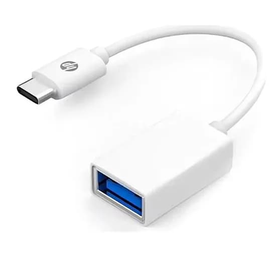 Adaptador USB-C HP DHC-TC105 0.15M Typo-C A Otg - Branco