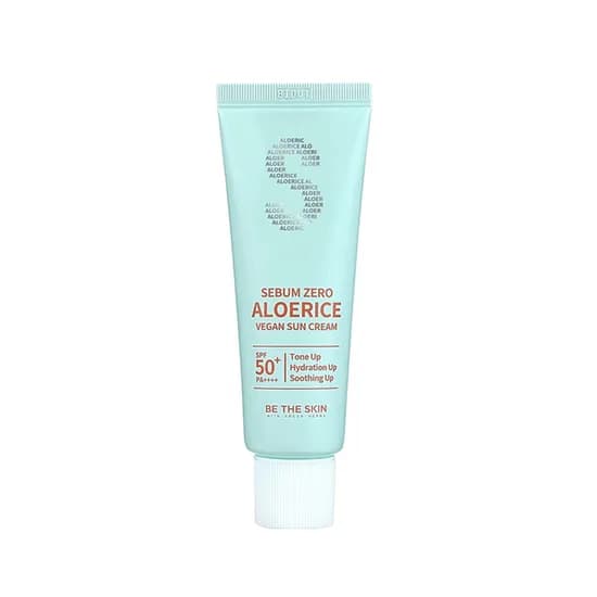 Be The Skin s Sebum Zero Aloerice Vegan Sun Cream SPF50+ 50ML