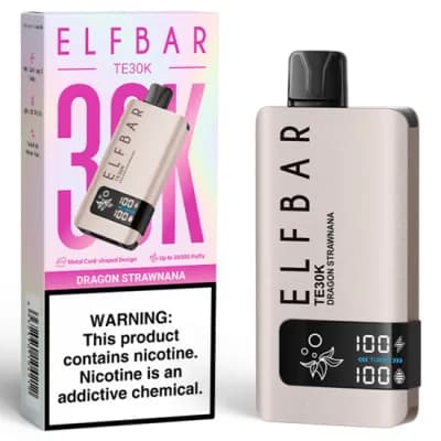 Vaper Descartavel Elfbar TE30K Dragon Strawnana 30000 Puffs