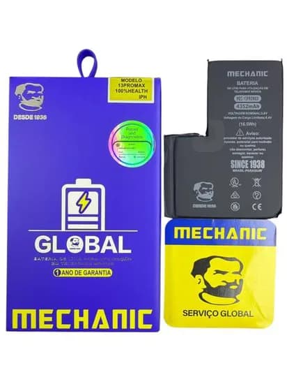 Bateria iPhone Mechanic 13 Pro Max Genuina/Global (Original Sistema)