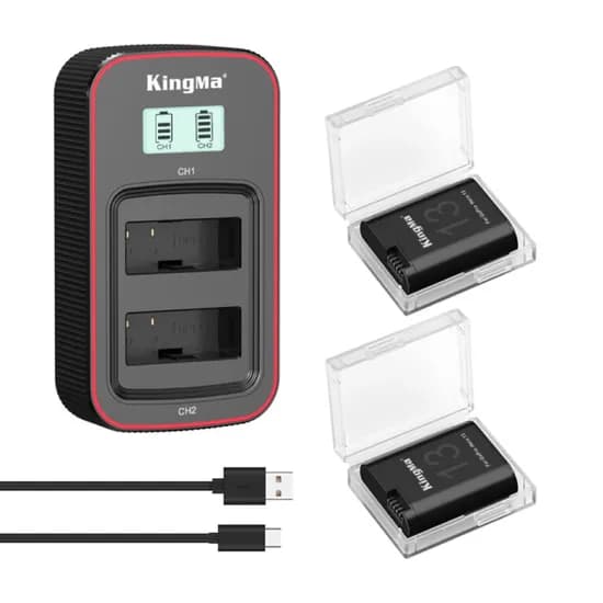 Kit Kingma Hero 13 – 2 Baterias + Carregador Duplo