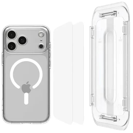 Capa Spigen iPhone 17 Pro Ultra Hybrid - Clear + Pelicula (ACS09949)