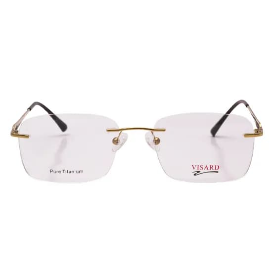 Armação para Óculos de Grau RX Visard Mod.7023 56-18-140 Col.01 - Marrom/Dourado