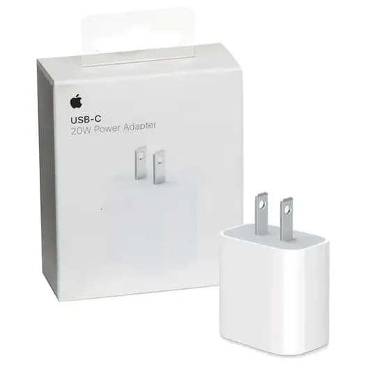 Adaptador Tomada-C iPhone 20W Pin Cuadrado