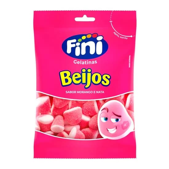Bala de Gelatina Fini Beijos 80G