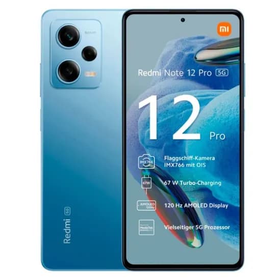 Celular Xiaomi Redmi Note 12 Pro 5G 128GB / 8GB Ram / Dual Sim / 6.67 / 50MP - Azul (Chinês)