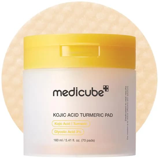 Almofada de Hidratação Facial Medicube Kojic Acid Turmeric Pad - 160ML