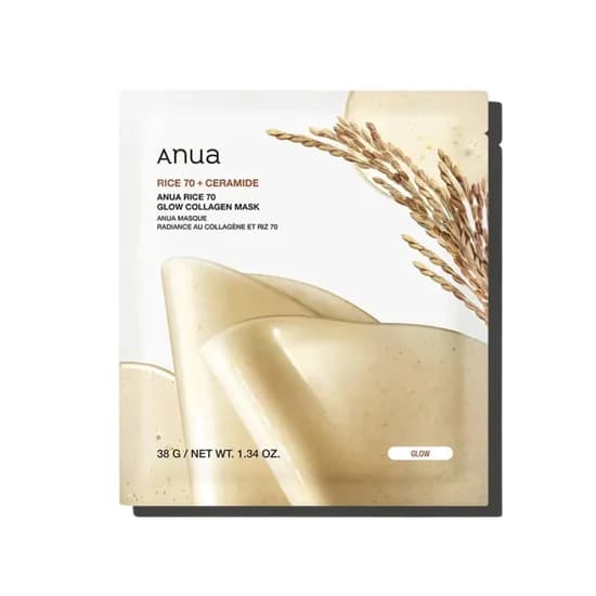 Anua Rice 70 Glow Collagen Mask
