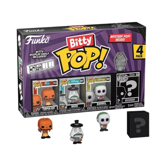 Muñeco Funko Bitty Pop Disney The Nightmare Before Christmas Pumpkin King Mayor Barrel