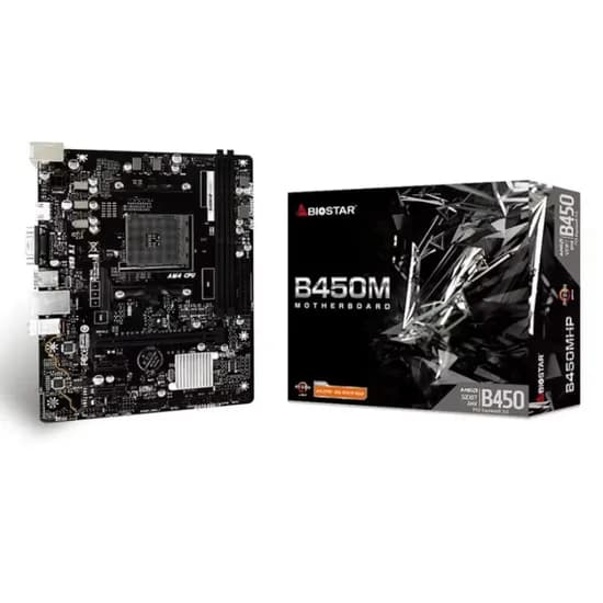 Placa Mãe Biostar B450MHP 2XDDR4 Socket AM4 Chipset AMD B450 Micro ATX