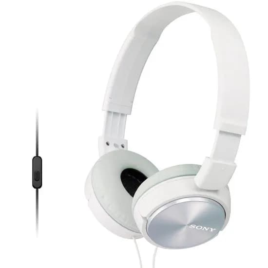 Fone de Ouvido Sony MDR-ZX310 AP com Microfone - Branco