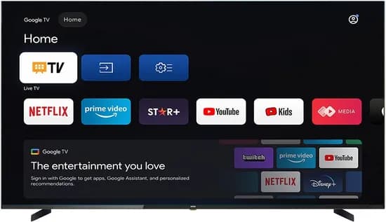 Smart TV Joog 100" 100JGTV 4K Uhd/Isdbt/Google TV + Suporte Fixo