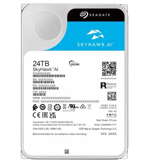 HD 24TB Seagate Skyhawk Ai SATA3 7200RPM ST24000VE002