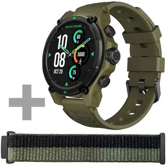 Relógio Black Shark GS3 BS-GS3 com GPS/Bluetooth - Verde + Pulseira (Anatel)