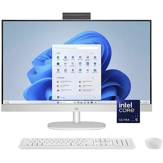 Desktop All In One HP 27-CR2034 27" Intel Core Ultra 5 225U 8 GB DDR5 512 GB SSD Touch - Branco