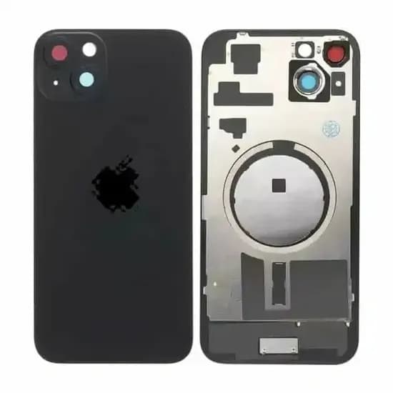 Tapa Trasera iPhone 15 Negro Con Lente