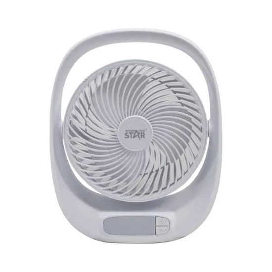 Ventilador de Mesa Winningstar ST-4100 7" 6W/Recarregável/5 Vel/DC5V - Branco