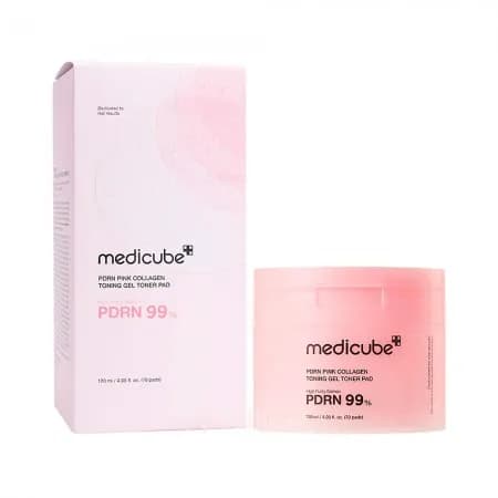 Pads Medicube PDRN Pink Collagen Toning Gel 120ML 70PCS