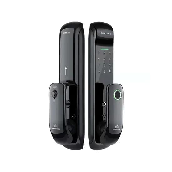 Fechadura Digital S921 Wifi Tuya/Cartão/Chave Preto