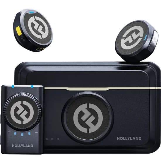 Microfone Wireless Hollyland Lark M2 Duo Versão Câmera - Shine Charcoal