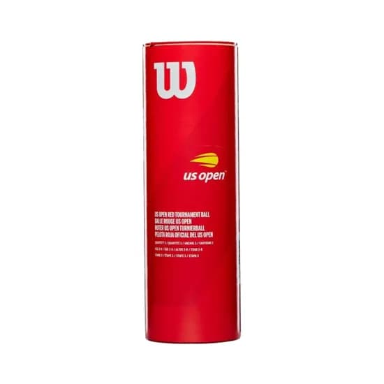 Tubo de Pelotas Wilson Tenis US Open Red