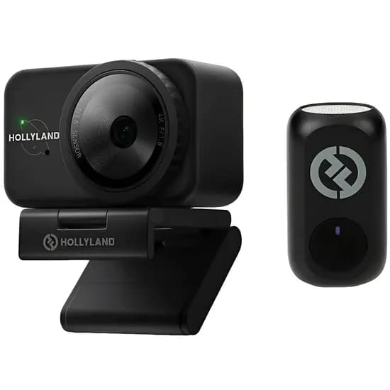 Webcam Hollyland Lyra Uhd 4K - Preto + Microfone Lark A1