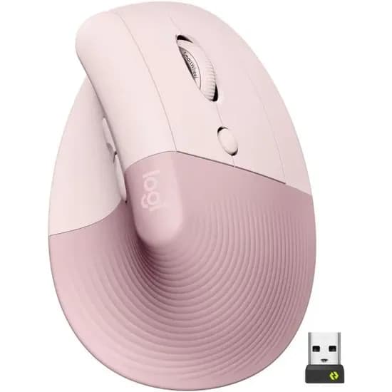 Logitech Mouse Wireless Lift MR0094 Vertical Undefined 910-006472 Rosa