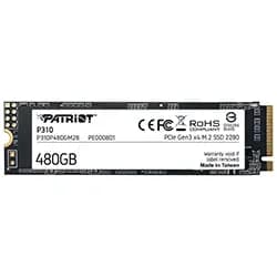 SSD Patriot M.2 480GB P310 Nvme - P310P480GM28