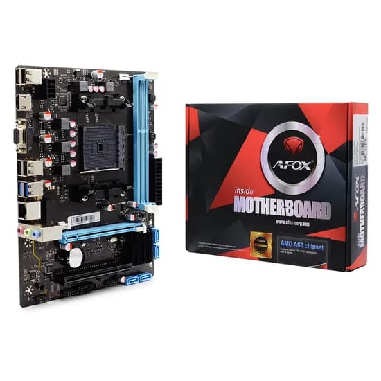 Placa Mãe Afox A68-MA5 DDR3 Socket FM2+ Chipset AMD A68 Micro ATX