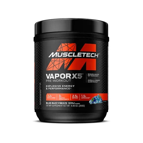 Muscletech Vapor X5 30 Doses 266 G Blue Razz Freeze