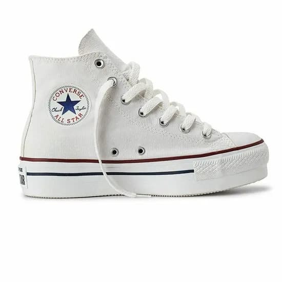 Calzado Converse Plataforma Alto Lift Hi Blanco Tela 166584C