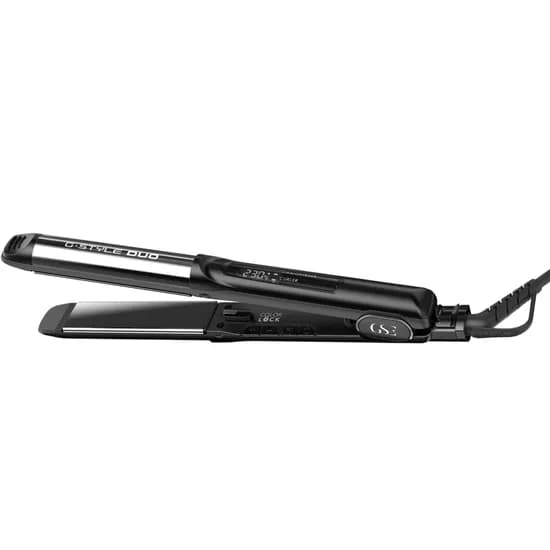 Chapinha Gama G-Style Duo Iht Digital Oxy Active 230°C 2V - Black/Silver