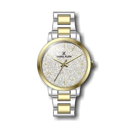 Relógio Analógico Feminino Daniel Klein Premium DK.1.12288-5 - Prata e Dourado