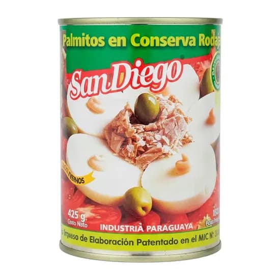 Palmito Em Rodela San Diego Lata 220G